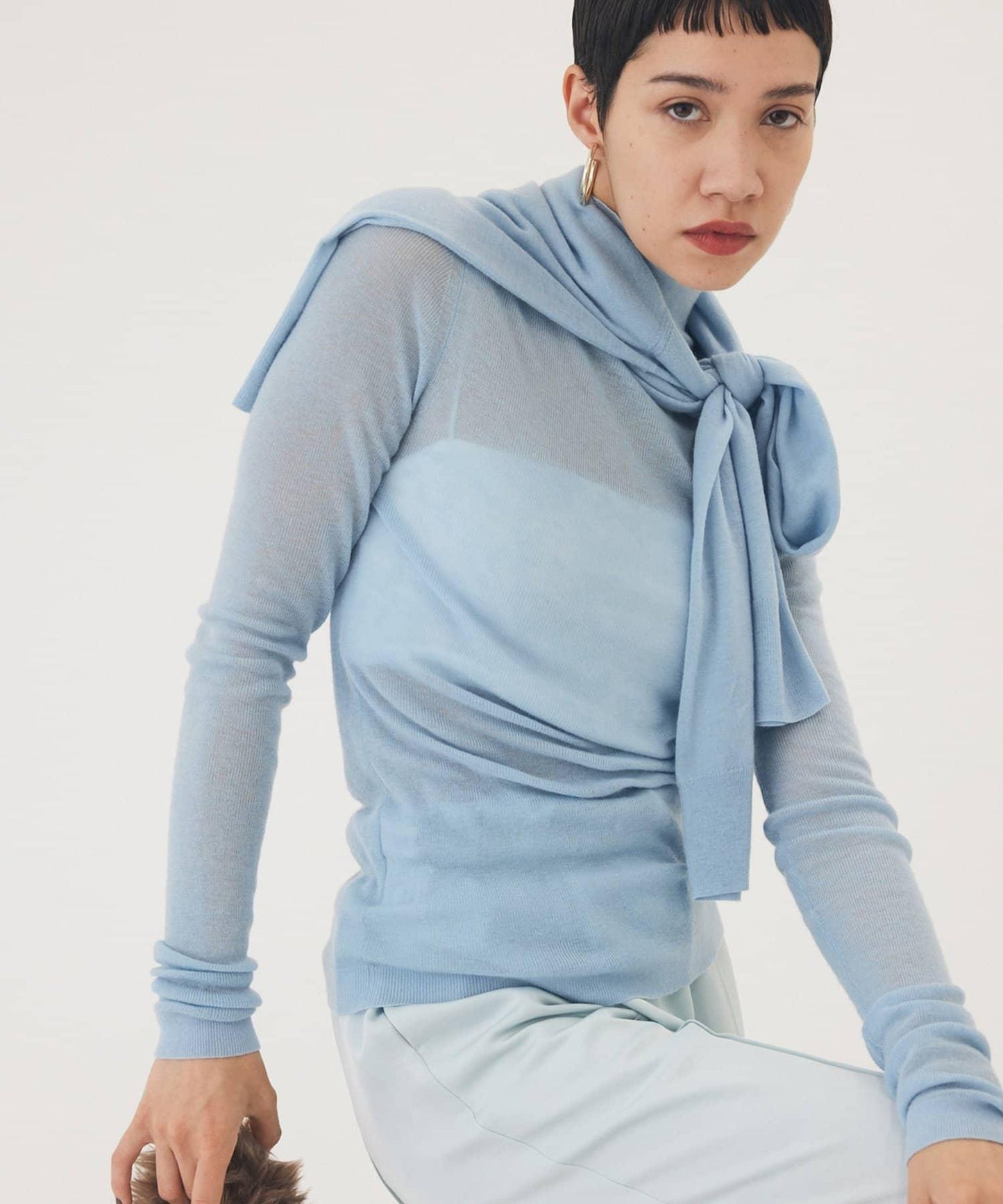 【THE PAUSE】羅紋高領套頭衫