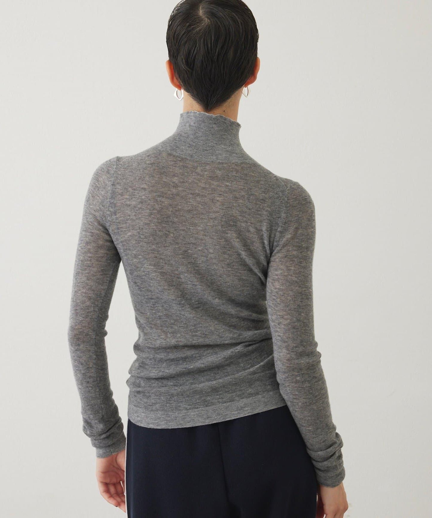 【THE PAUSE】羅紋高領套頭衫