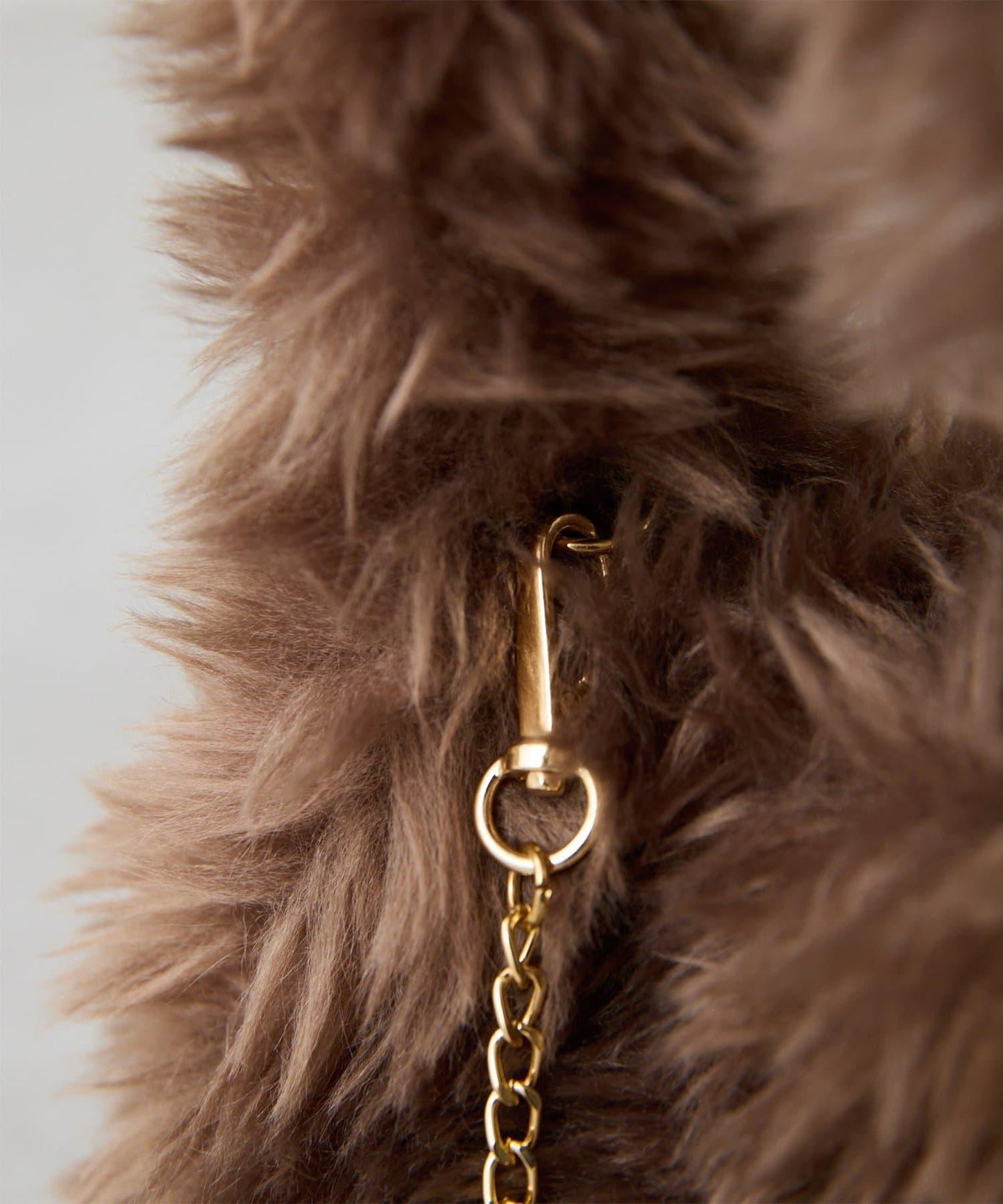 【THE PAUSE】仿皮草迷你手提包