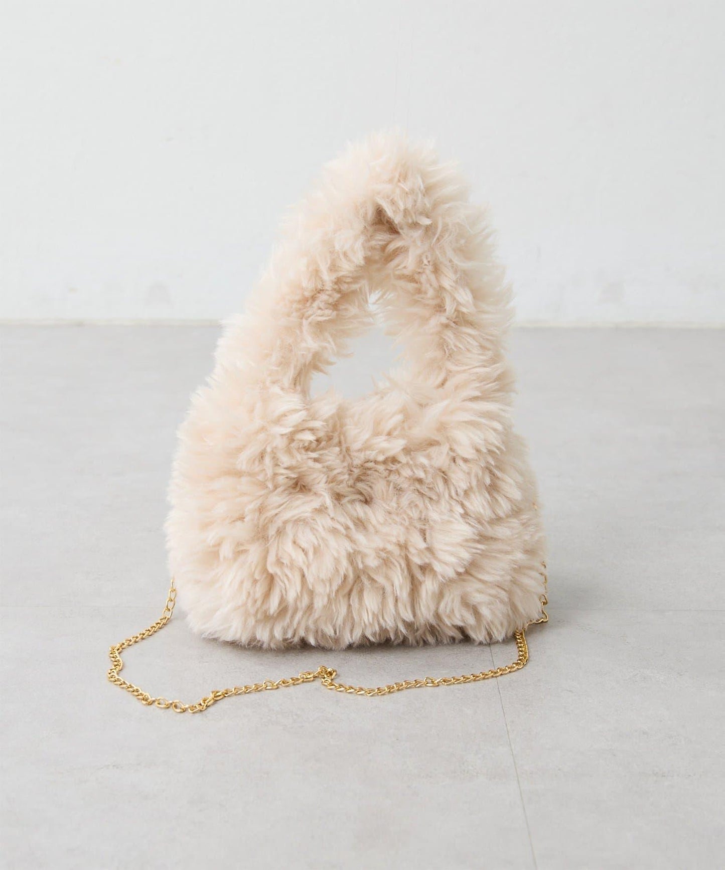 【THE PAUSE】仿皮草迷你手提包