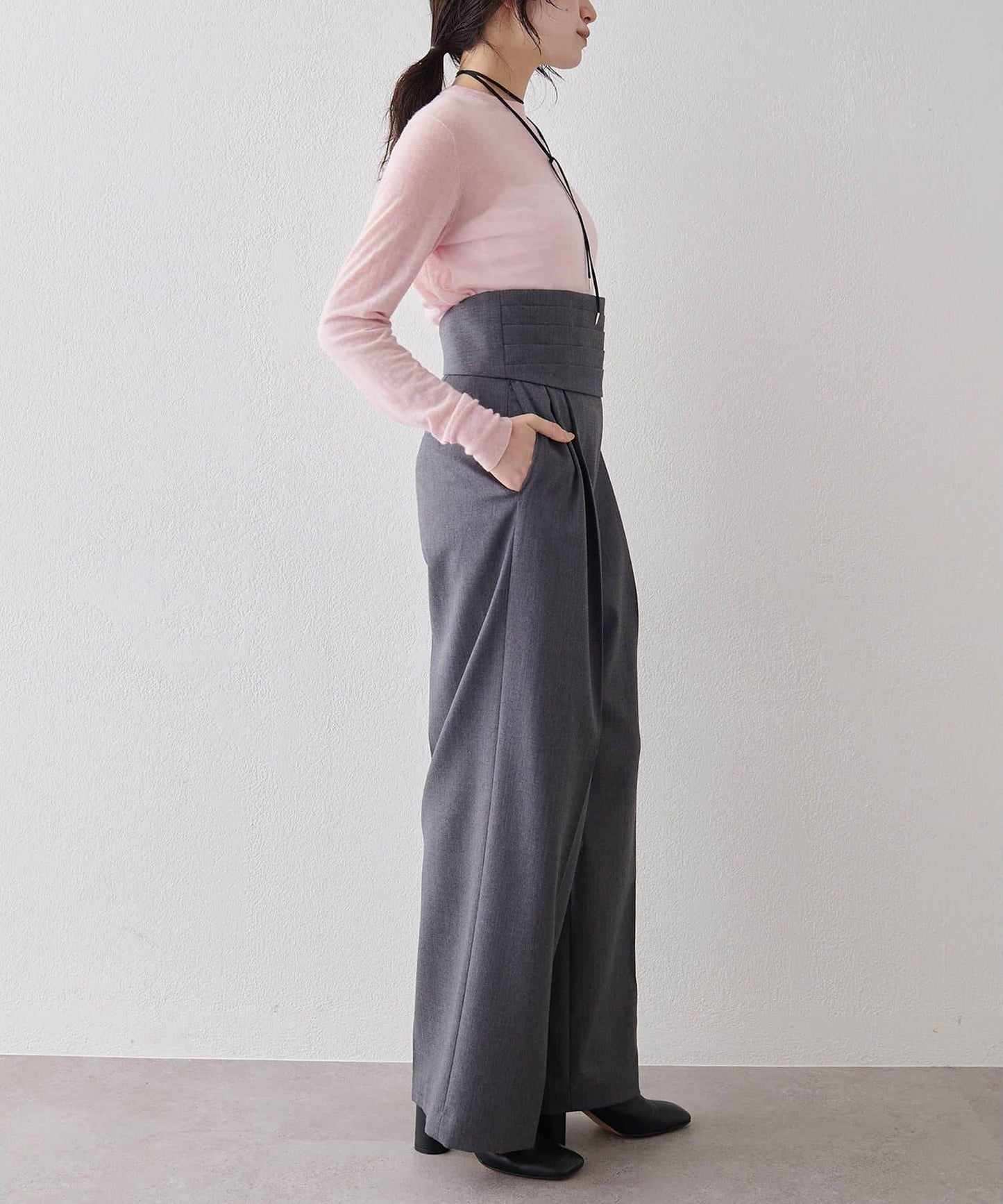 【THE PAUSE】高密度針織套頭衫