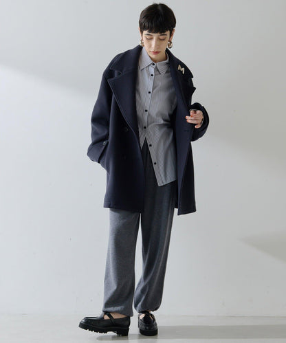 【THE PAUSE】條紋修身襯衫