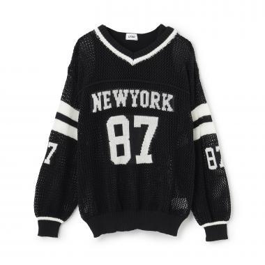 【LTXC】網眼數字針織套裝