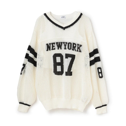 【LTXC】網眼數字針織套裝