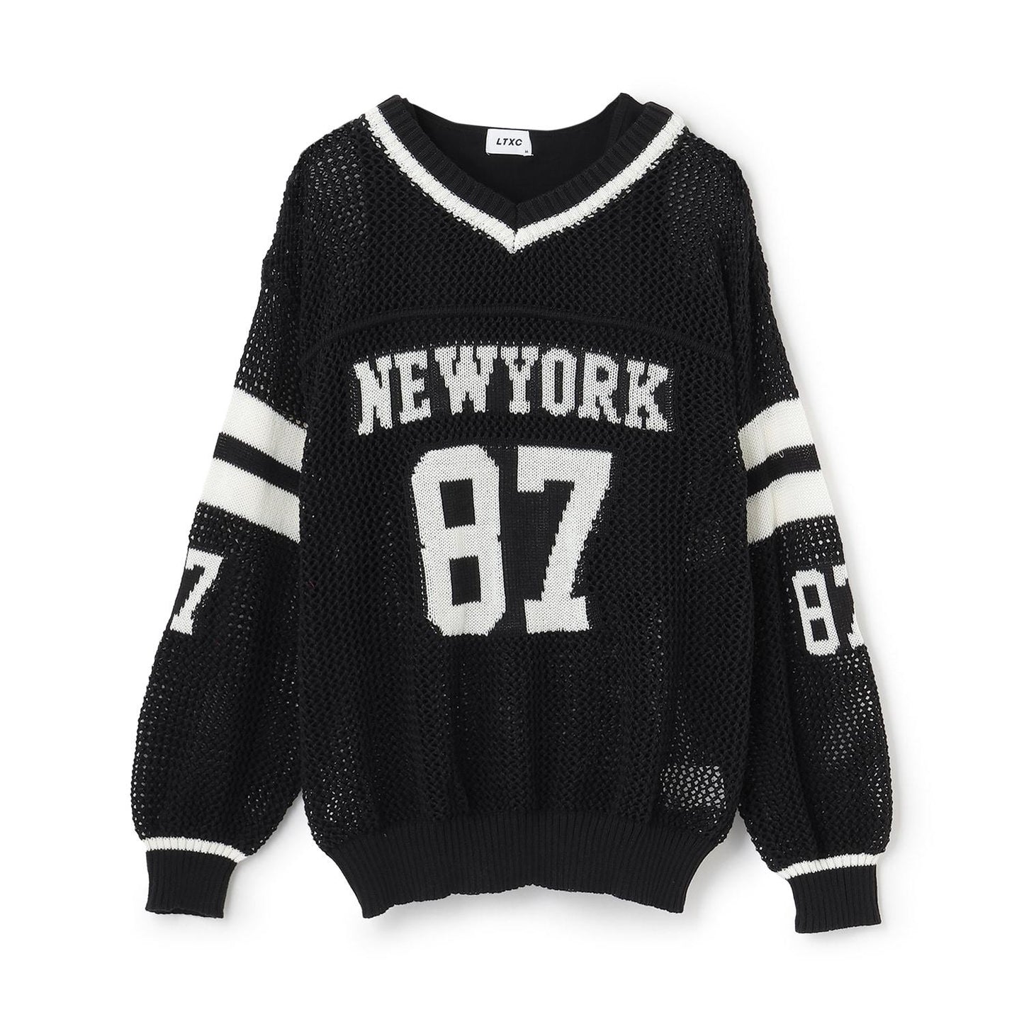 【LTXC】網眼數字針織套裝