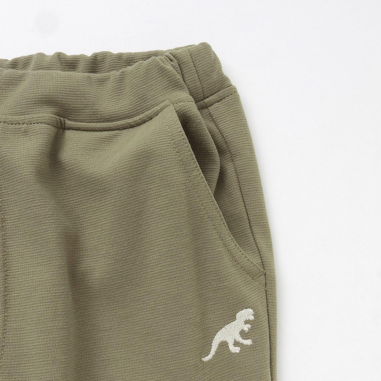 恐龍刺繡裝飾長袖T恤 工裝褲