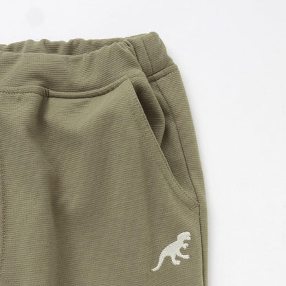 恐龍刺繡裝飾長袖T恤 工裝褲