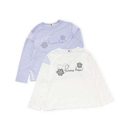 肩部網紗長袖T恤