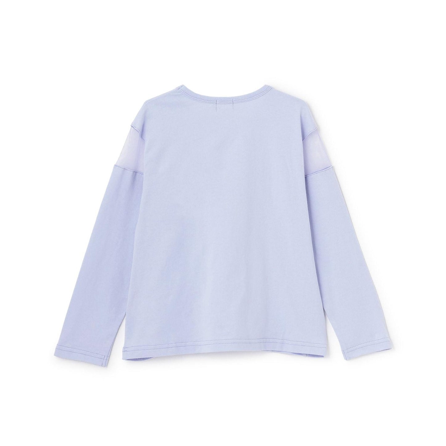 肩部網紗長袖T恤