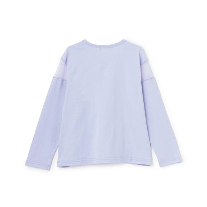 肩部網紗長袖T恤