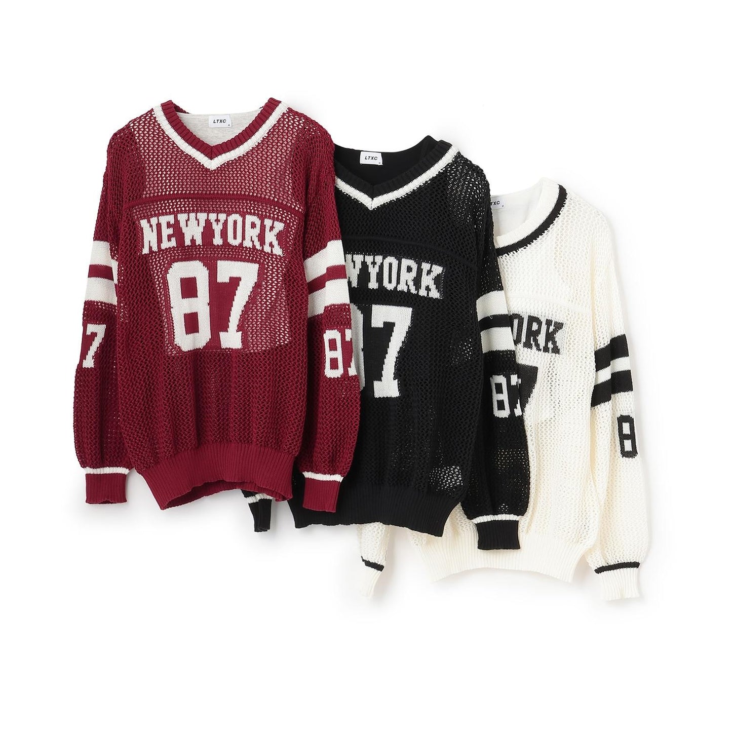 【LTXC】網眼數字針織套裝