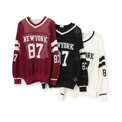 【LTXC】網眼數字針織套裝