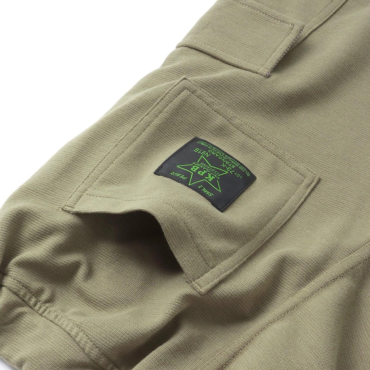 恐龍刺繡裝飾長袖T恤 工裝褲