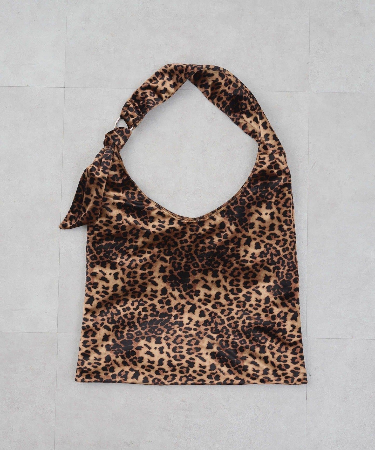 天鵝絨打結單肩包