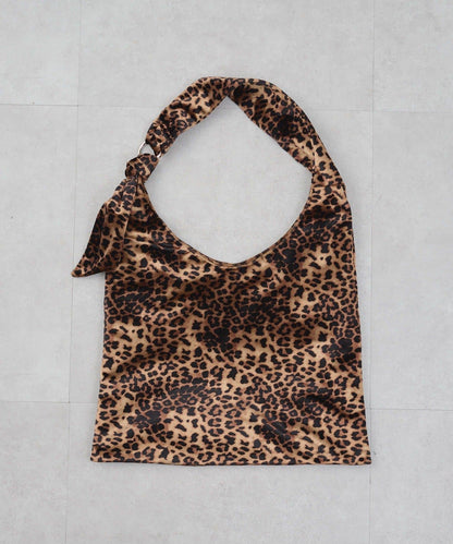 天鵝絨打結單肩包