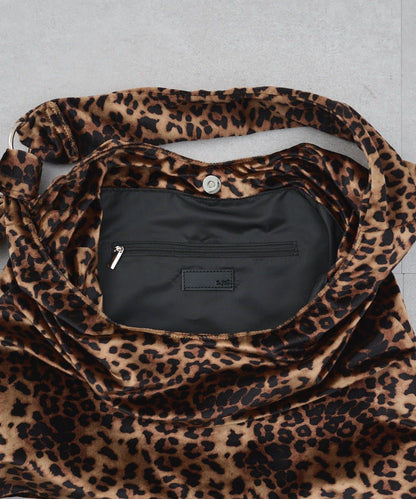 天鵝絨打結單肩包