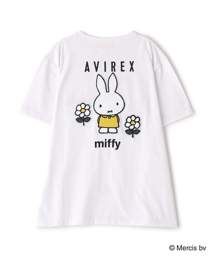 AVIREX×《米菲》刺繡T恤/AVIREX×《米菲》刺繡T恤