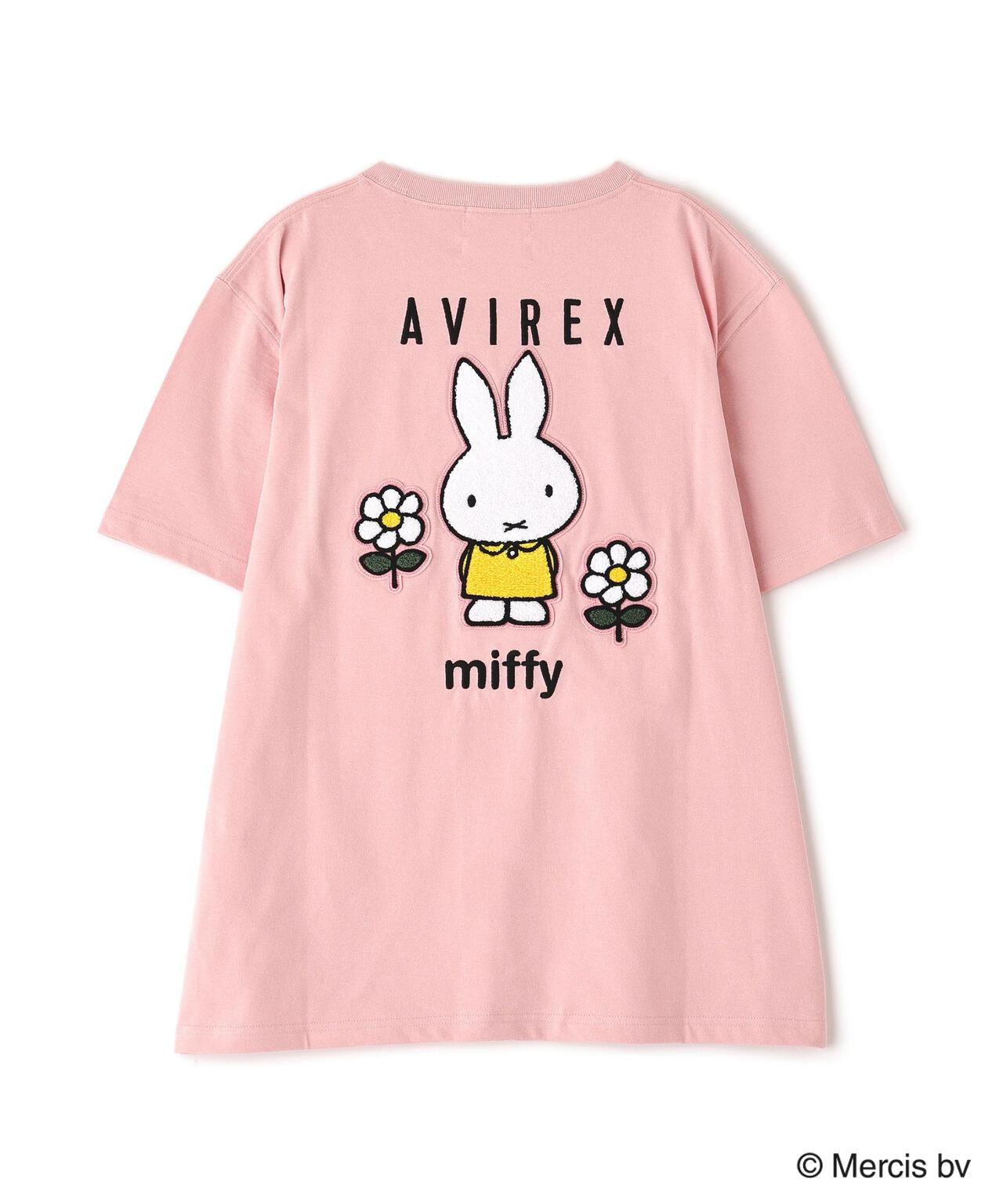 AVIREX×《米菲》刺繡T恤/AVIREX×《米菲》刺繡T恤