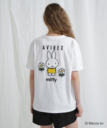 AVIREX×《米菲》刺繡T恤/AVIREX×《米菲》刺繡T恤