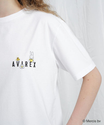 AVIREX×《米菲》刺繡T恤/AVIREX×《米菲》刺繡T恤