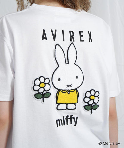 AVIREX×《米菲》刺繡T恤/AVIREX×《米菲》刺繡T恤