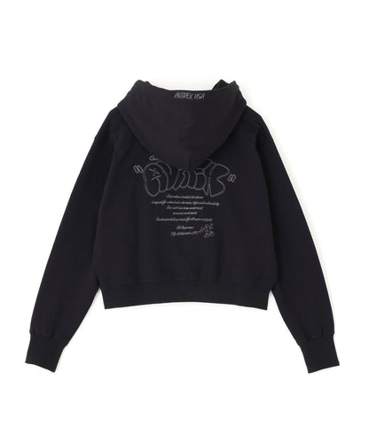 《WOMAN/直営店限定》塗鴉刺繡連帽衛衣/塗鴉刺繡衛衣