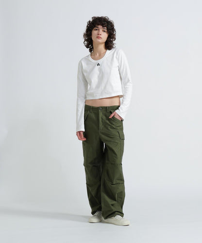 《WOMAN/直営店限定》短款刺繡LOGO T恤
