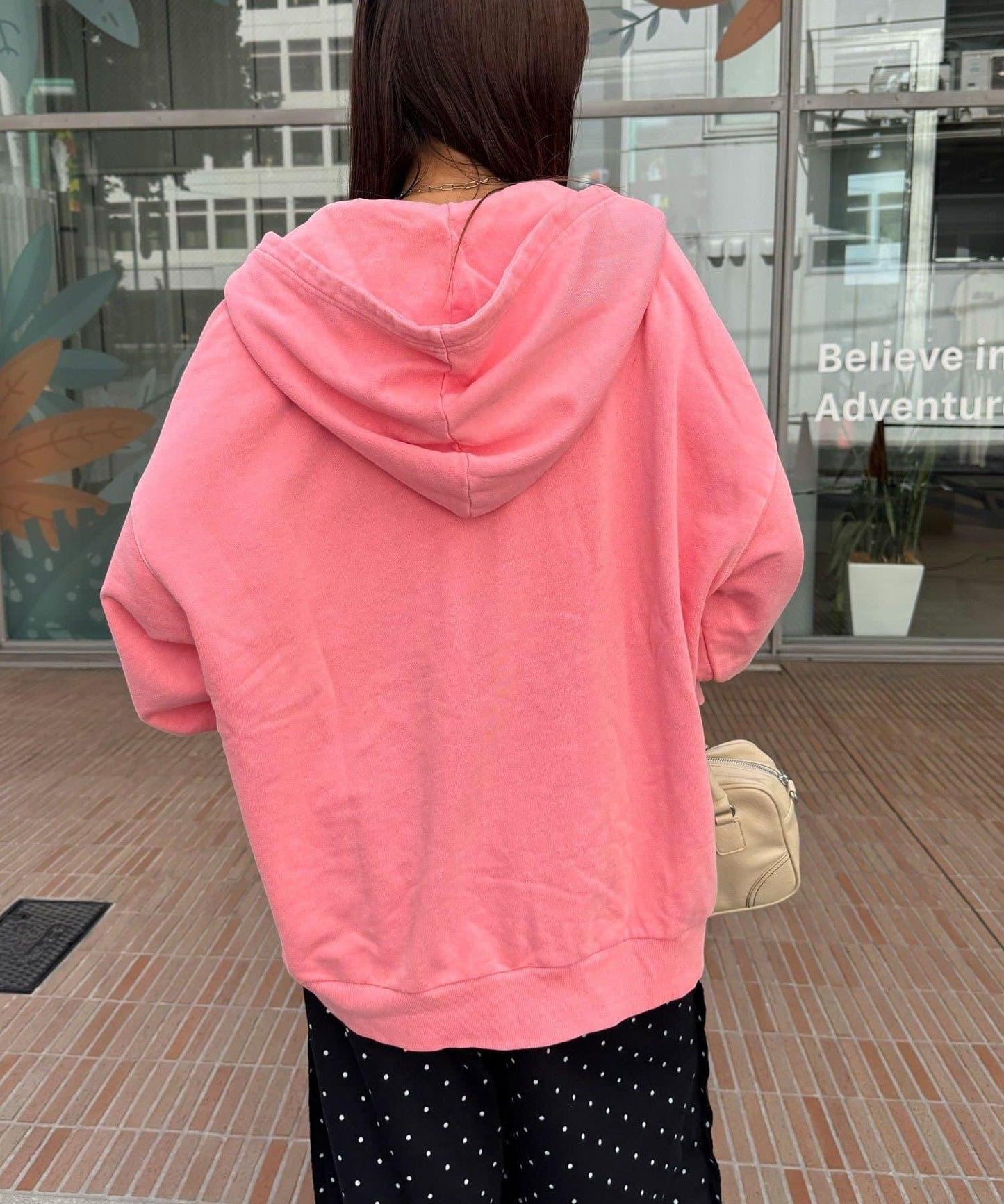 水洗刺繡雙拉鍊連帽衛衣