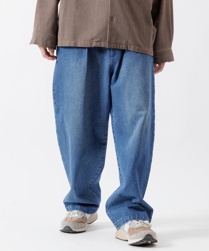 寬鬆錐形牛仔休閒長褲