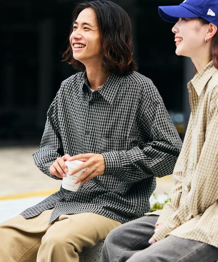 寬鬆版型 經典款式 常規領襯衫 / 格子圖案 / 條紋圖案