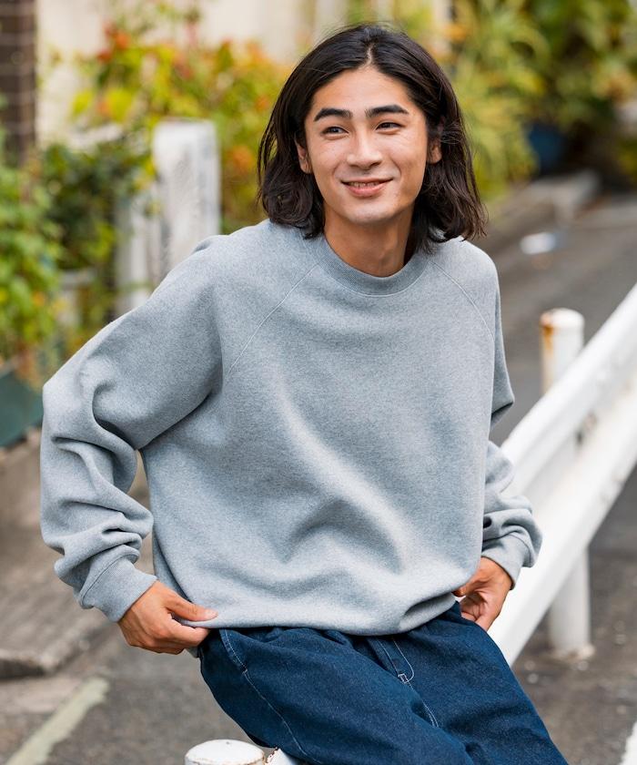 12盎司短款重磅拉格蘭袖衛衣/短款