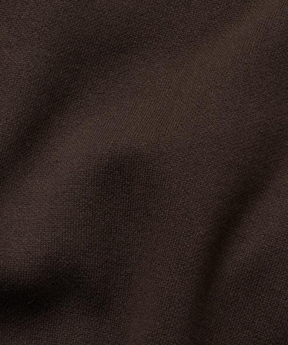 寬鬆版型 休閒風針織衛衣風圓領按扣開衫