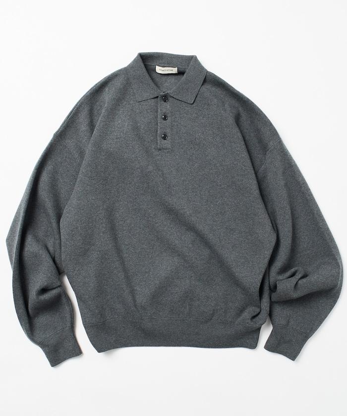 寬鬆版型 休閒風 針織衫質感 POLO領毛衣