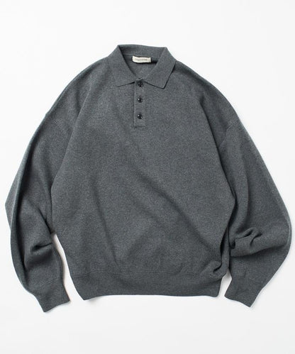 寬鬆版型 休閒風 針織衫質感 POLO領毛衣