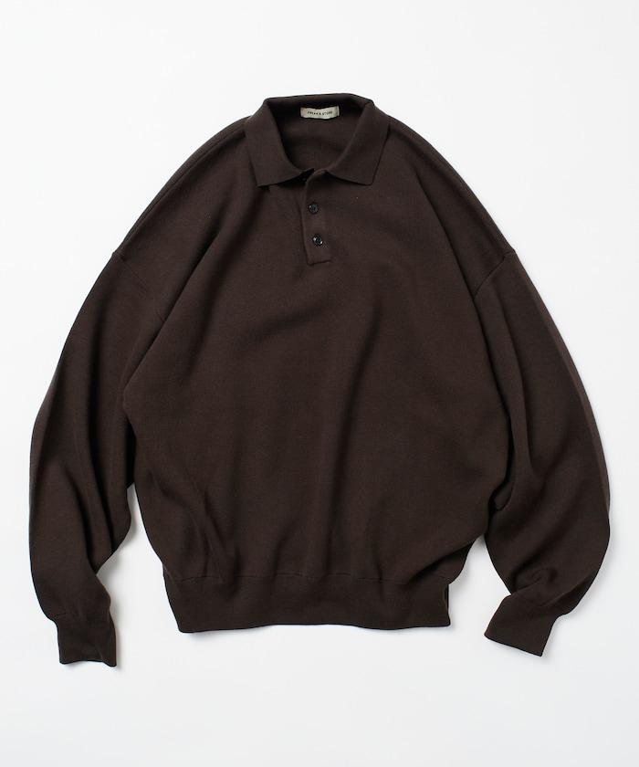 寬鬆版型 休閒風 針織衫質感 POLO領毛衣