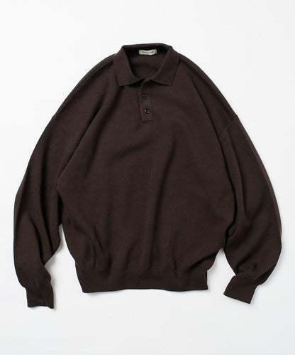 寬鬆版型 休閒風 針織衫質感 POLO領毛衣