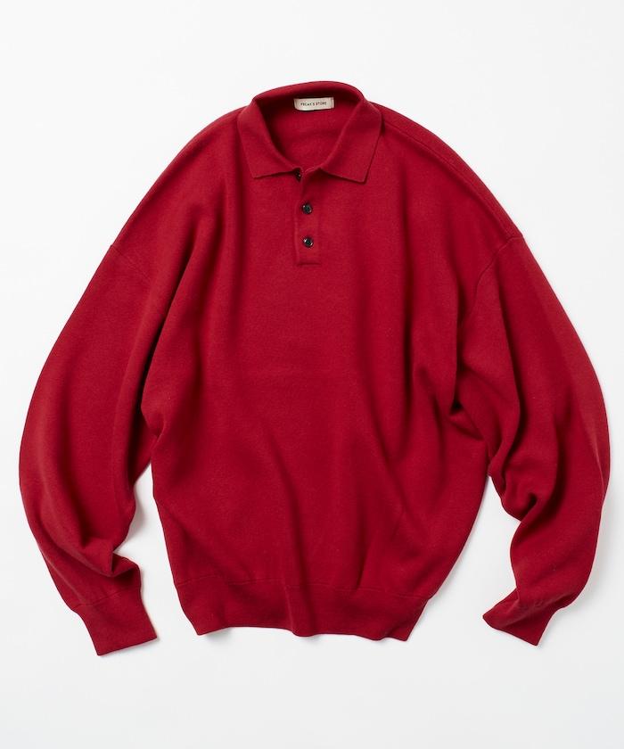 寬鬆版型 休閒風 針織衫質感 POLO領毛衣