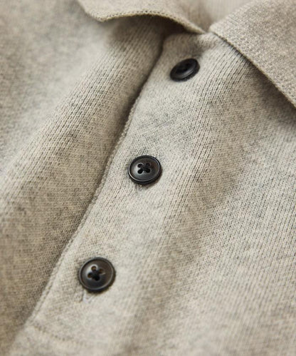 寬鬆版型 休閒風 針織衫質感 POLO領毛衣