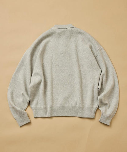 寬鬆版型 休閒風 針織衫質感 POLO領毛衣