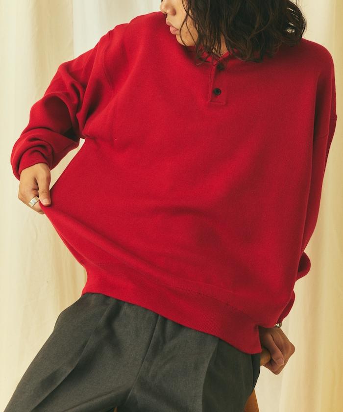 寬鬆版型 休閒風 針織衫質感 POLO領毛衣