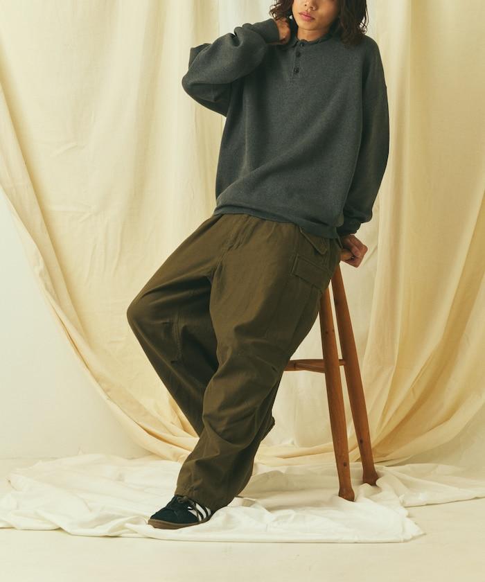 寬鬆版型 休閒風 針織衫質感 POLO領毛衣