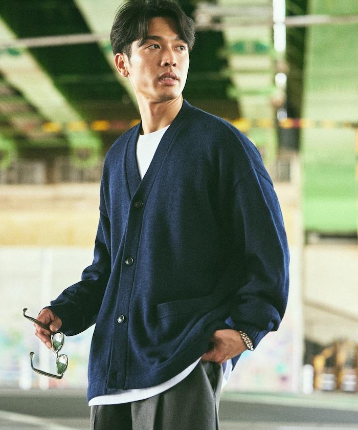 寬鬆版型 易打理 可水洗 V領開衫