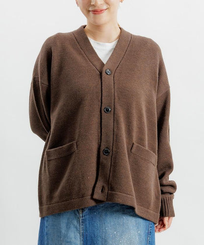 寬鬆版型 易打理 可水洗 V領開衫