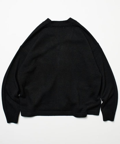 寬鬆版型 易打理 可水洗 V領開衫