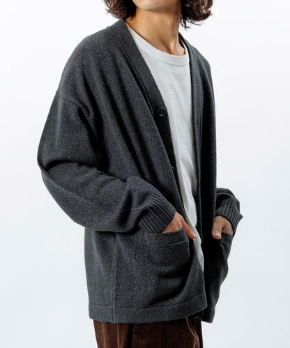 寬鬆版型 易打理 可水洗 V領開衫