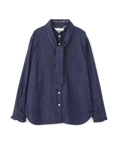 【Healthy Denim聯名】牛仔蝴蝶結領襯衫