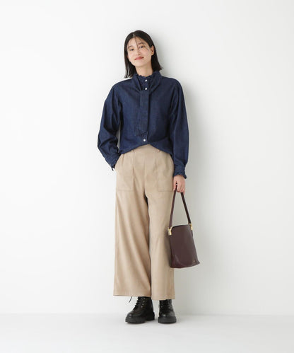 【Healthy Denim聯名】牛仔蝴蝶結領襯衫