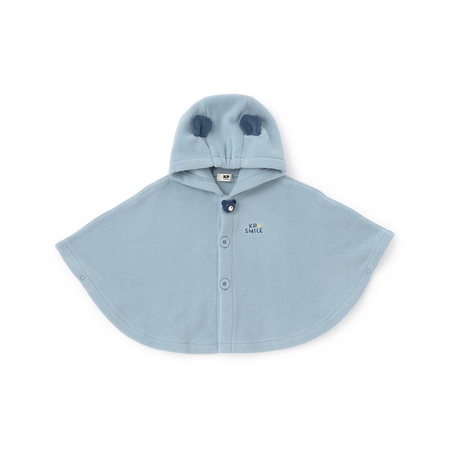 熊造型連帽抓絨斗篷