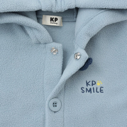 熊造型連帽抓絨斗篷