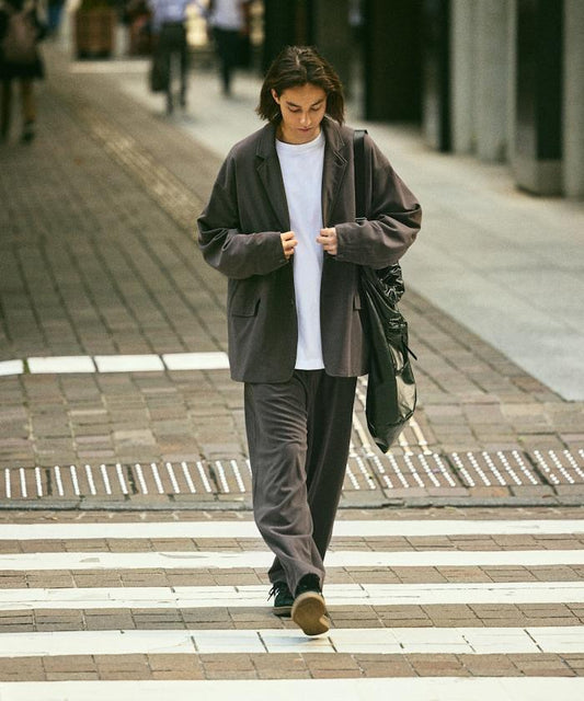 寬鬆舒適套裝/西裝外套/休閒長褲/寬鬆版型